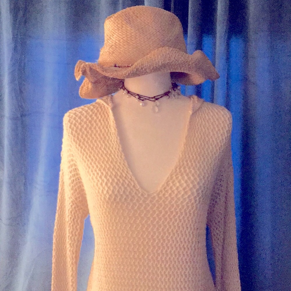 Michael Stars crochet fringe sweater